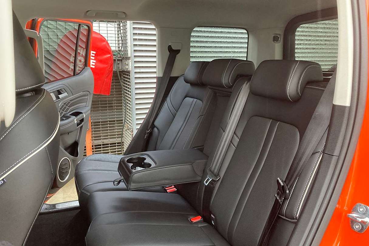 The Tank 300's backrest reclines a few degrees, and is adequately comfortable on shorter journeys. (Image: Byron Mathioudakis)