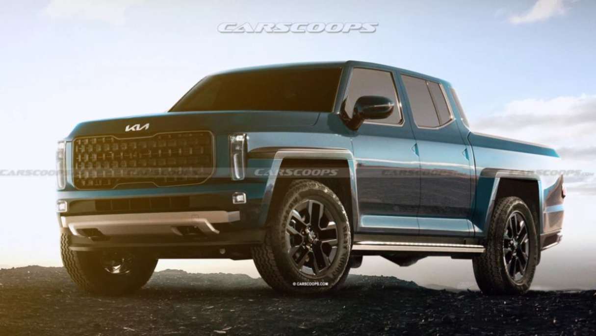 Design and development for the Kia Tasman is well underway. (Image: CarScoops)