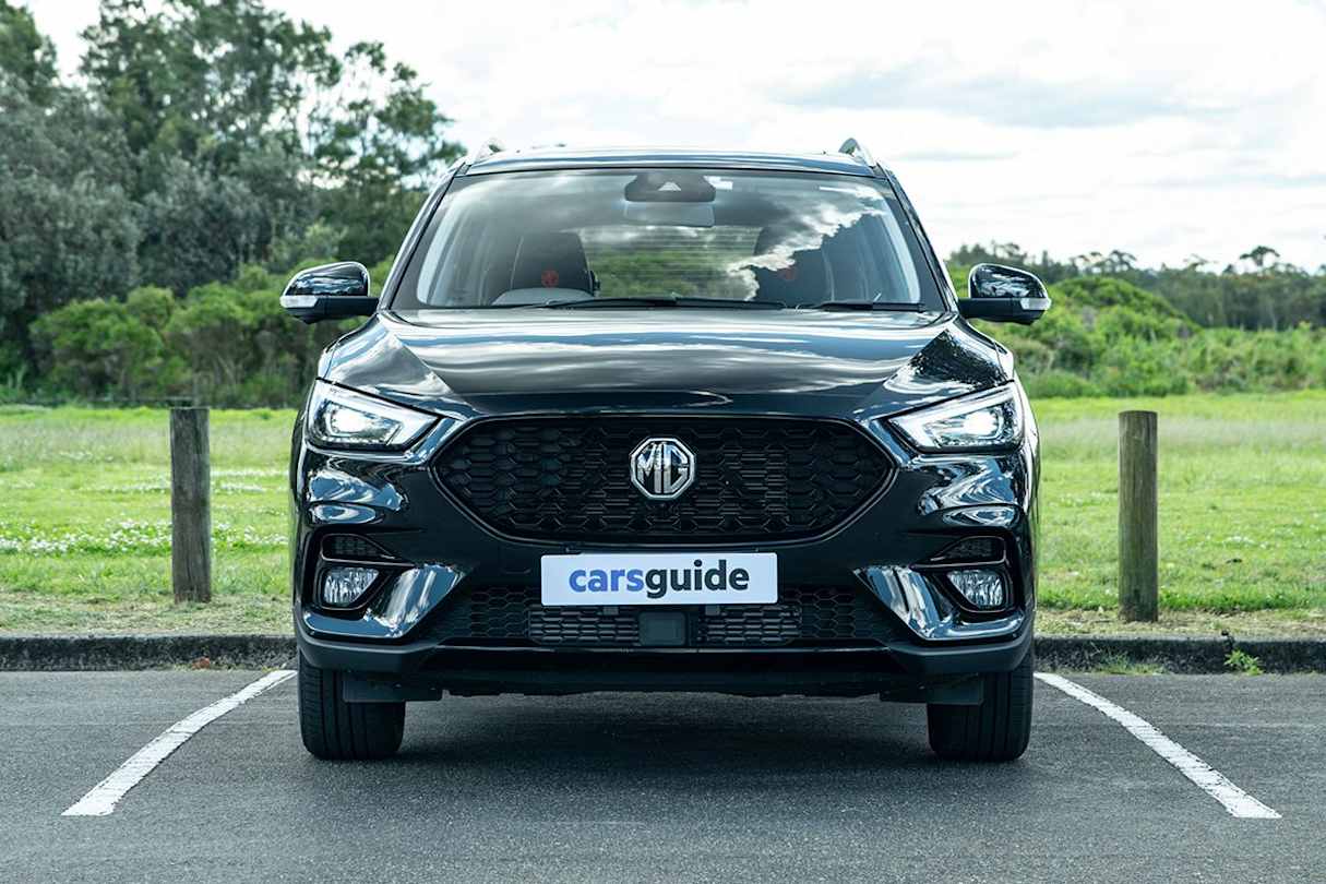 The wide grille and central logo placement work with the sloped headlights to help tie its stylish look together. (Image: Tom White)
