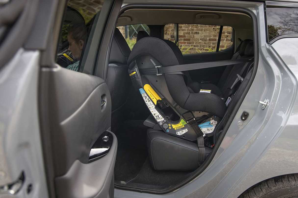 Front passengers will lose some room when a 0-4 rearward-facing child seat is installed. (Image: Glen Sullivan)