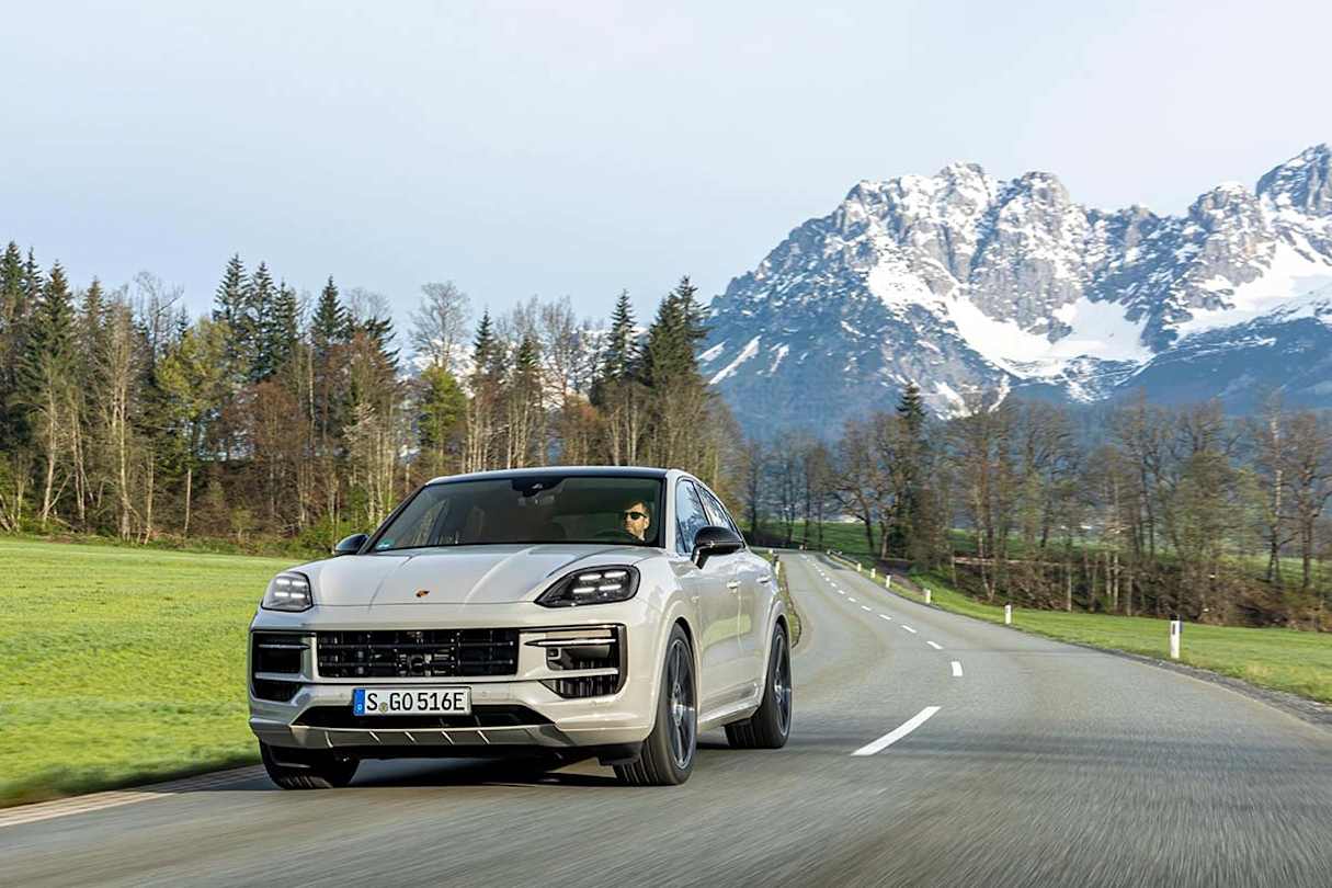 What’s immediately noticeable about the E-Hybrid is how hushed the ride is. (E-Hybrid Coupe pictured)