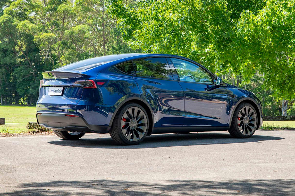 The Model Y Performance does little to set itself apart from the rest of the range. (Image: Tom White)