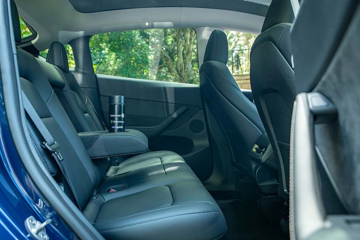 The Model Y's seats offer a reasonable level of comfort. (Image: Tom White)