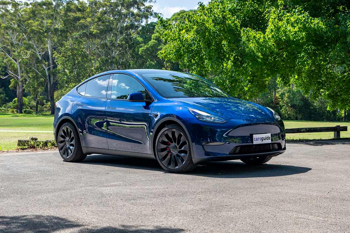 Tesla covers the Model Y with four-year and 80,000km warranty. (Image: Tom White)