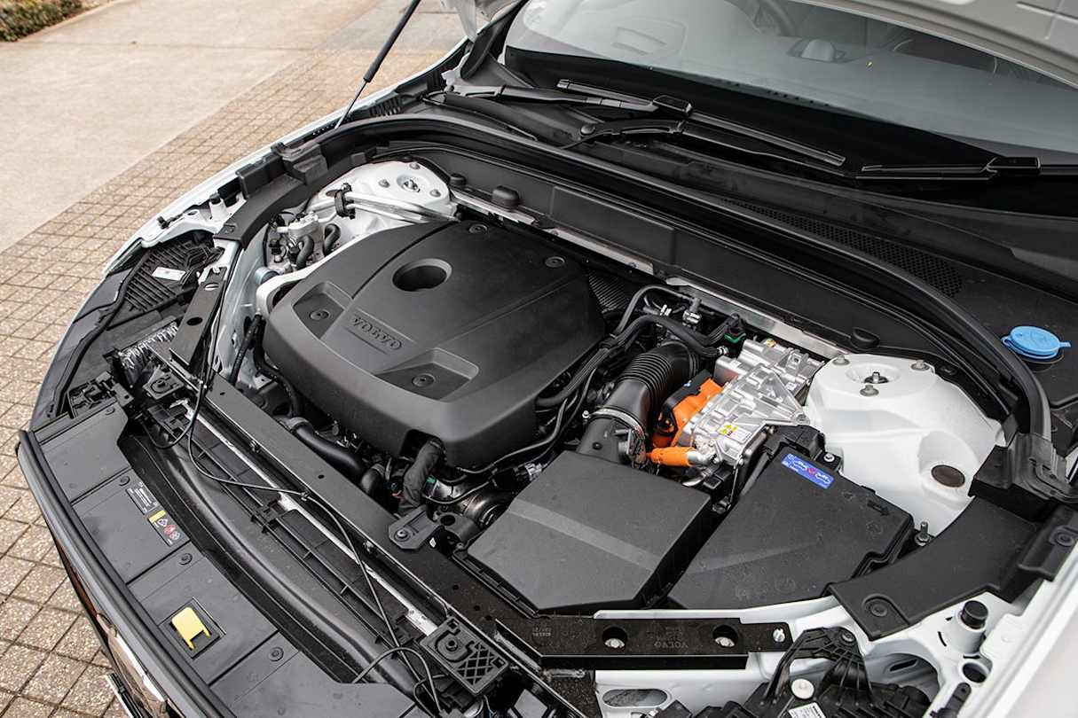 The XC60 has a 2.0-litre turbocharged four-cylinder engine. (Image: Tom White)