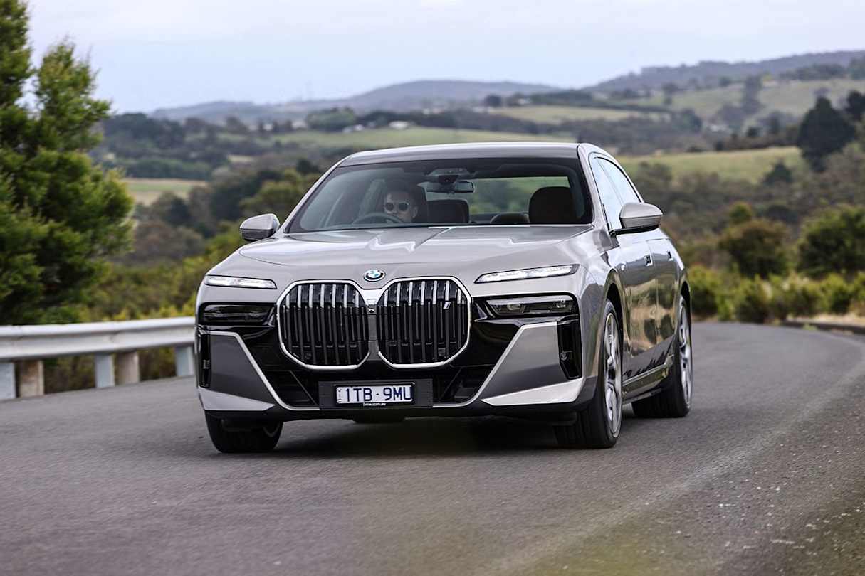 The ride is impressive from the front and back seat. (i7 xDrive60 variant pictured)