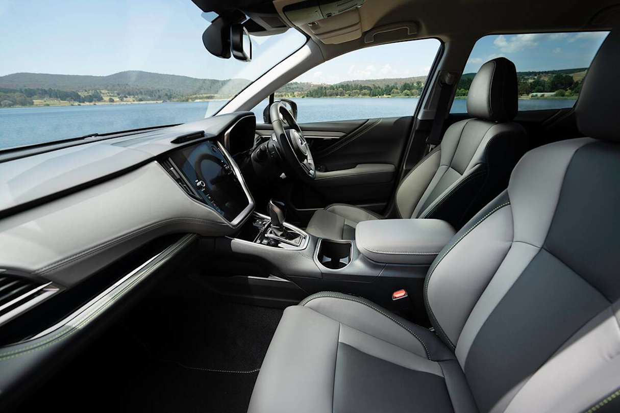 Up front of the Outback, the cockpit is spacious and the seats are wide.(Sport XT variant pictured)