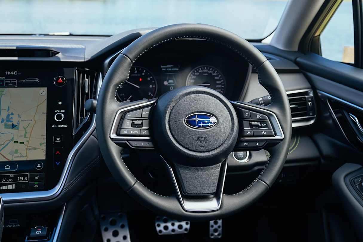 The Outback's steering could be more direct and accurate. (Sport variant pictured)