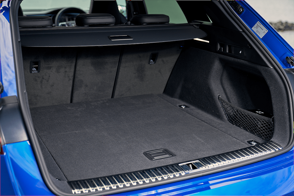 The SQ8 e-tron SUV has 569 litres of boot space