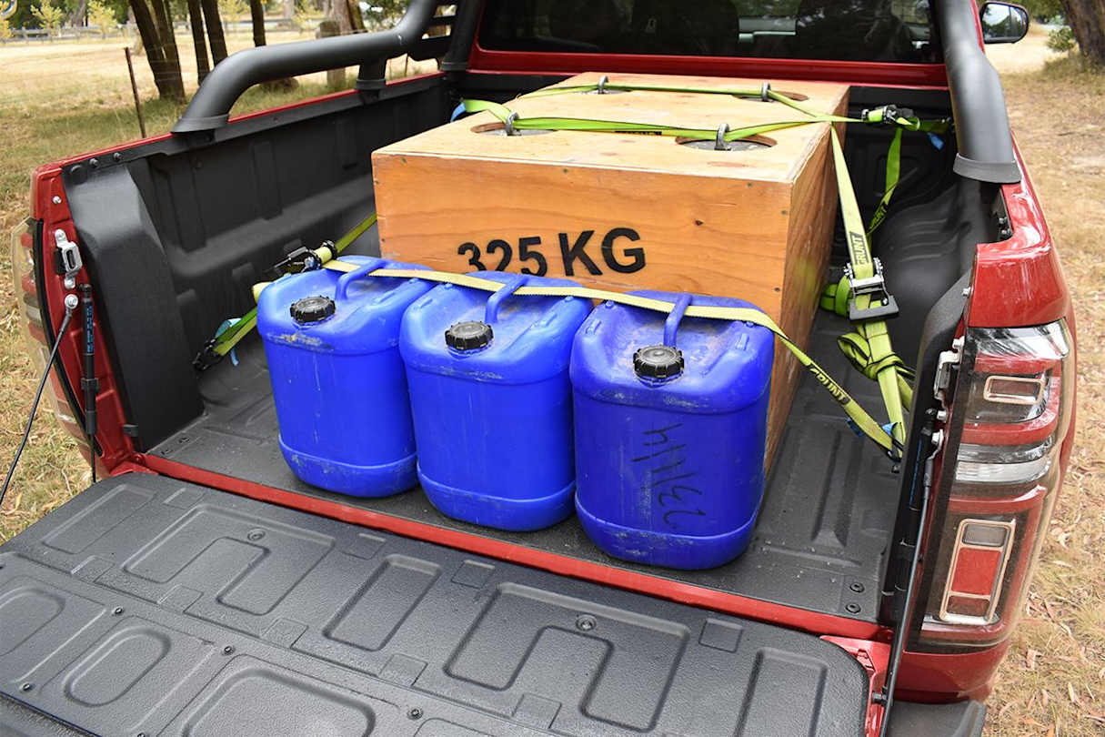 To test the XSR’s payload performance we forklifted 740kg into the load tub, which with driver equalled a total payload of 840kg that was just below its 875kg limit.