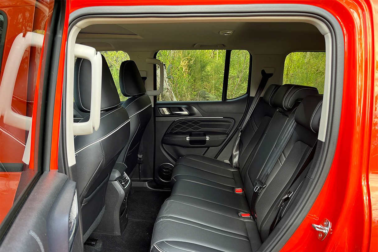 The second row folds flat to expand the rear cargo space. (Image: Glen Sullivan)