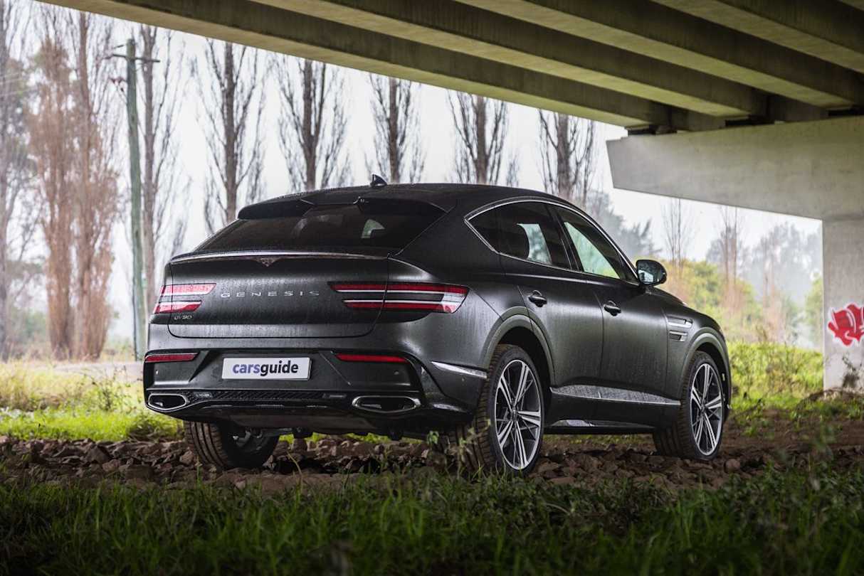 The GV80 Coupe has a maximum five-star ANCAP safety rating (Image: Glen Sullivan)