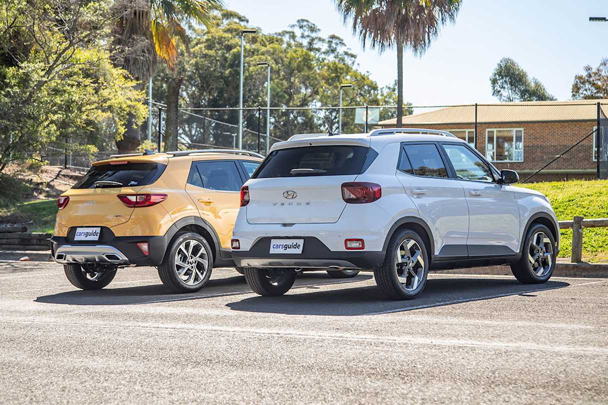 The Stonic GT-Line has a range of approximately 833km, while the Venue Elite has a range of about 625km. (Image: Sam Rawlings)