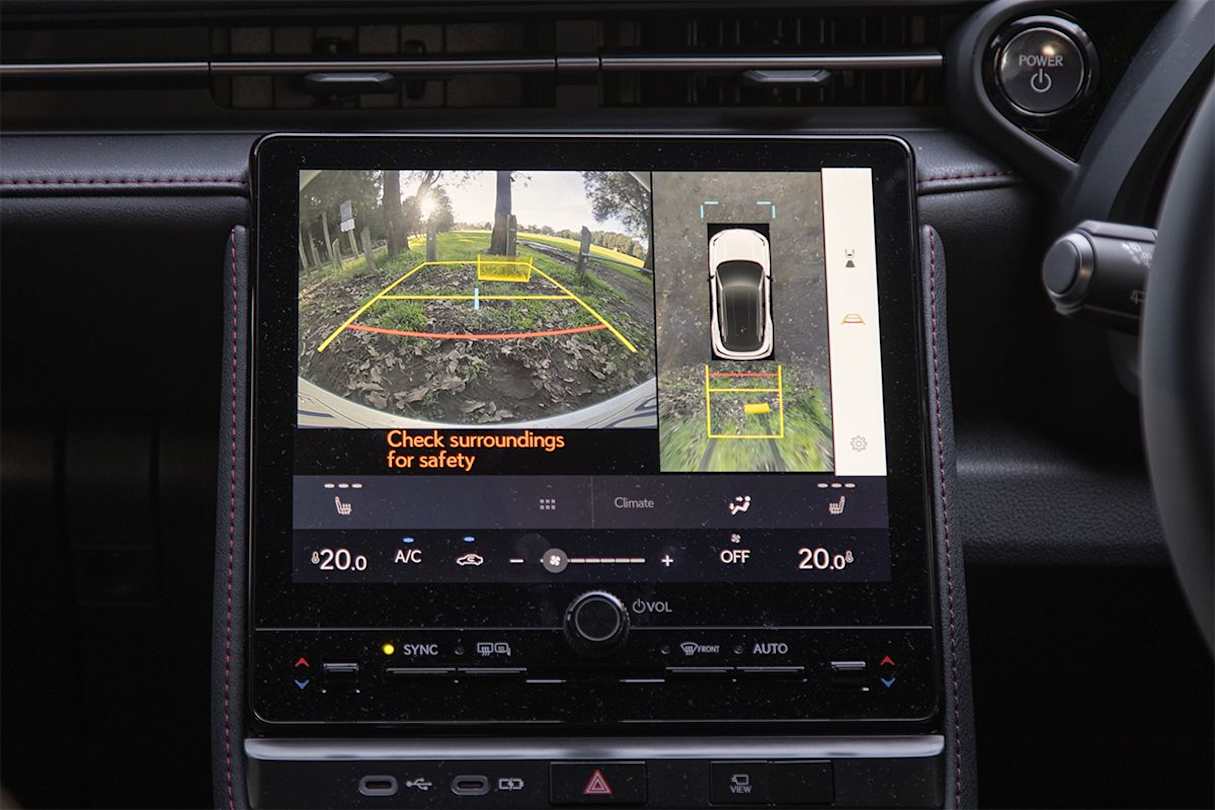 The clear 360-degree camera system is top-notch and the front and rear parking sensors are sensitive. (Image: Glen Sullivan)
