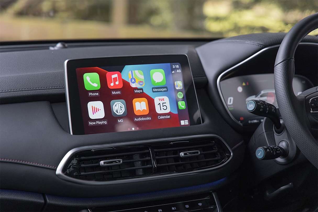 Its technology feels up to category standard with the sizing but the usability isn’t as great as its rivals. (Image: Glen Sullivan)