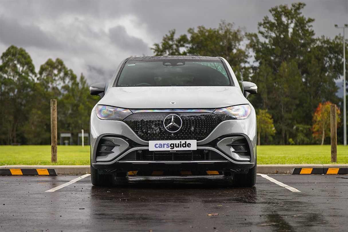 If you’re not super confident, there is a ‘park assist’ feature where the car parks itself. (Image: Glen Sullivan)