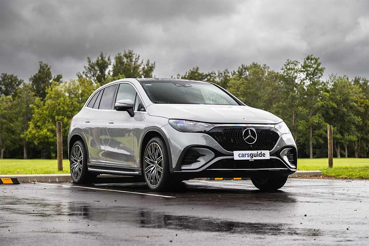 There are some gorgeous design elements on it, though, like the shiny black grille that features a ‘galaxy’ star motif and the 3D helix-designed lights at the rear. (Image: Glen Sullivan)