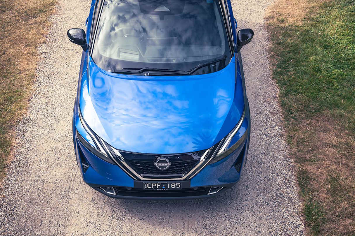 The Qashqai features a particularly strong front-end LED lighting graphics presence against a modern grille treatment.