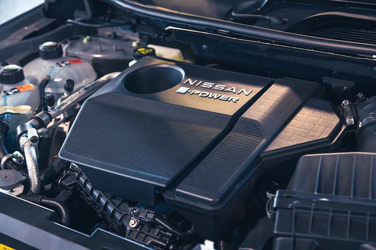 Under the e-Power’s bonnet is a 1.5-litre three-cylinder, turbo-petrol engine.
