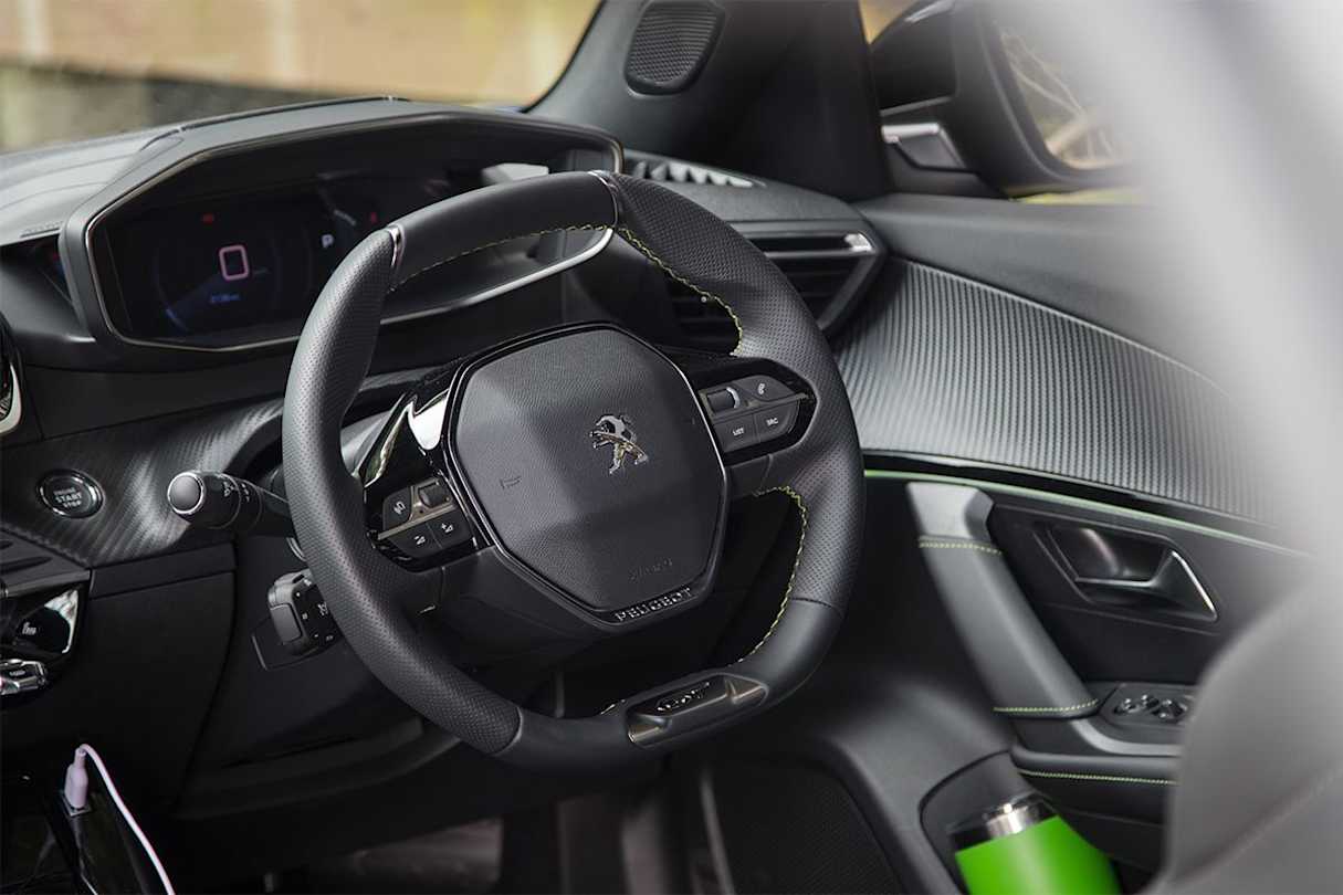 I like the concise steering. It makes the e-2008 super fun to drive in the city! (Image: Glen Sullivan)