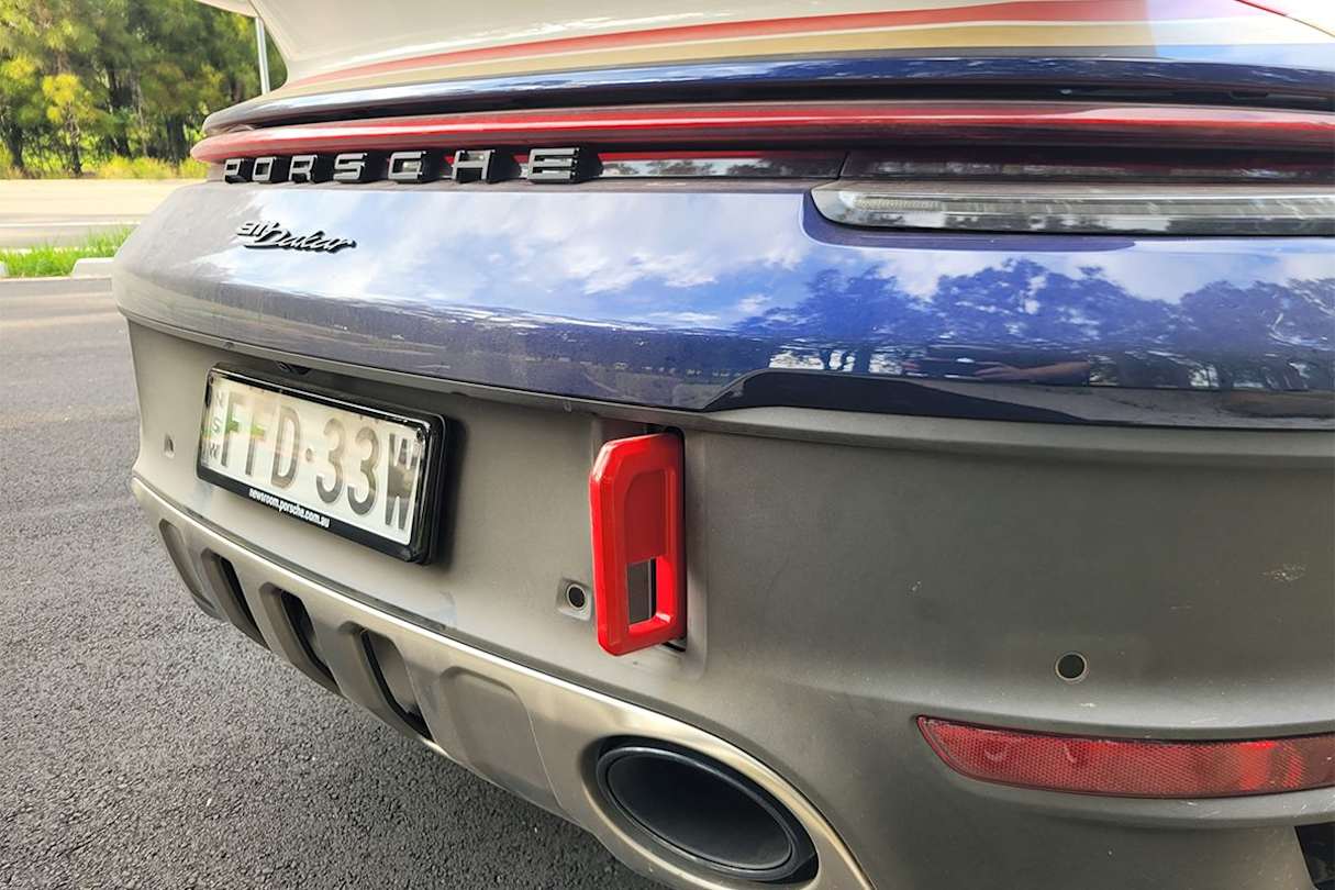 Unique additions are red aluminium towing points.