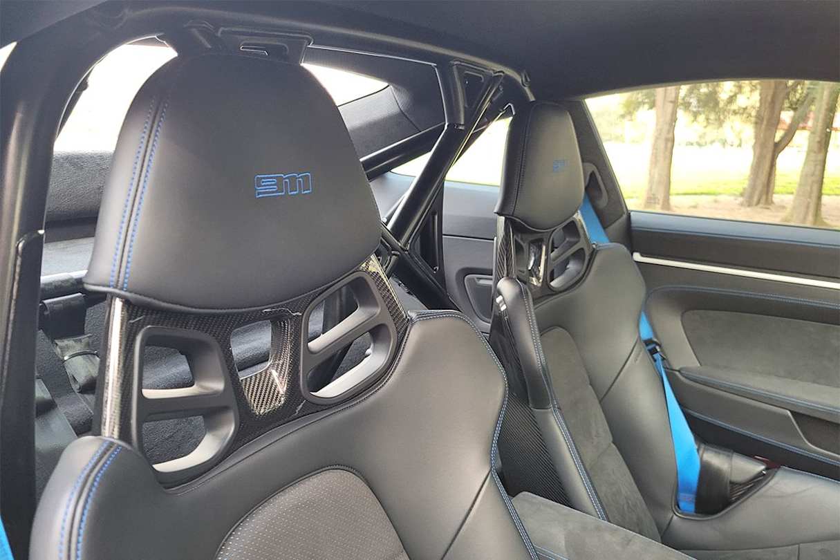 Synthetic suede is the standard trim material.