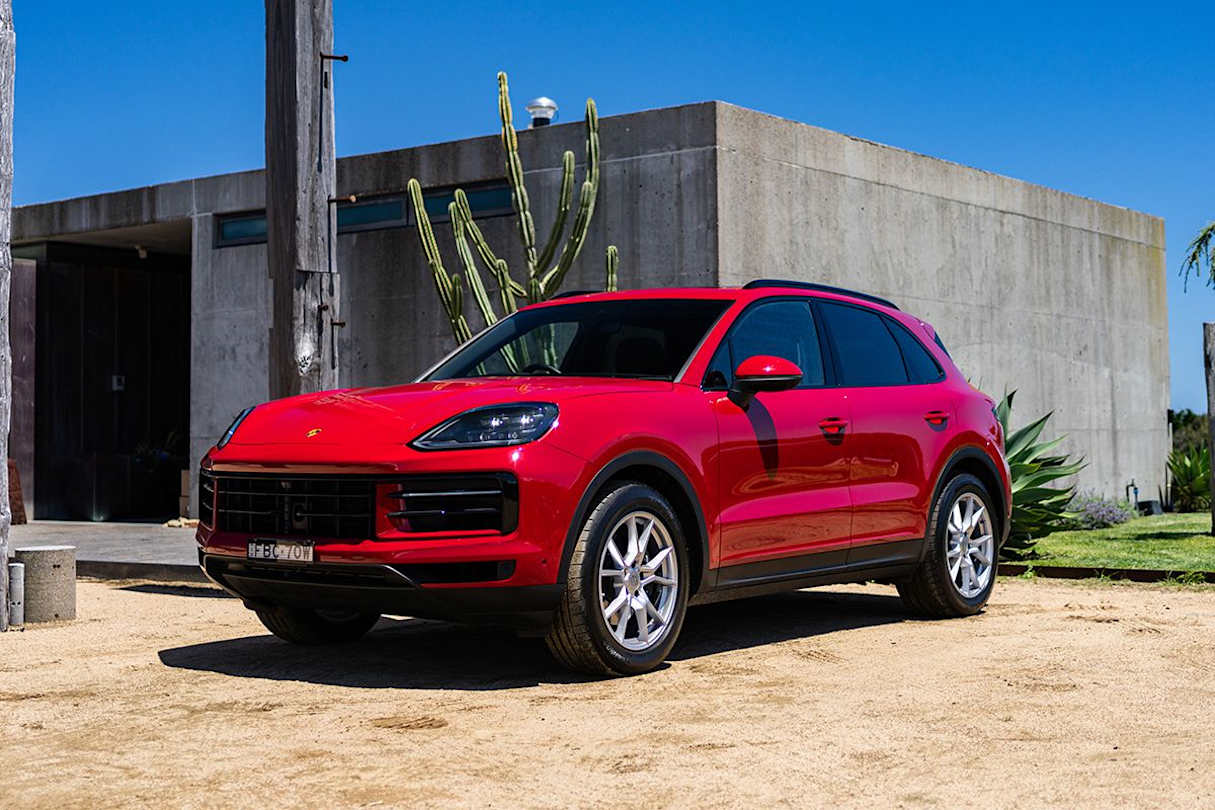 The range begins at 8,700 (plus on-road costs) for the Cayenne.