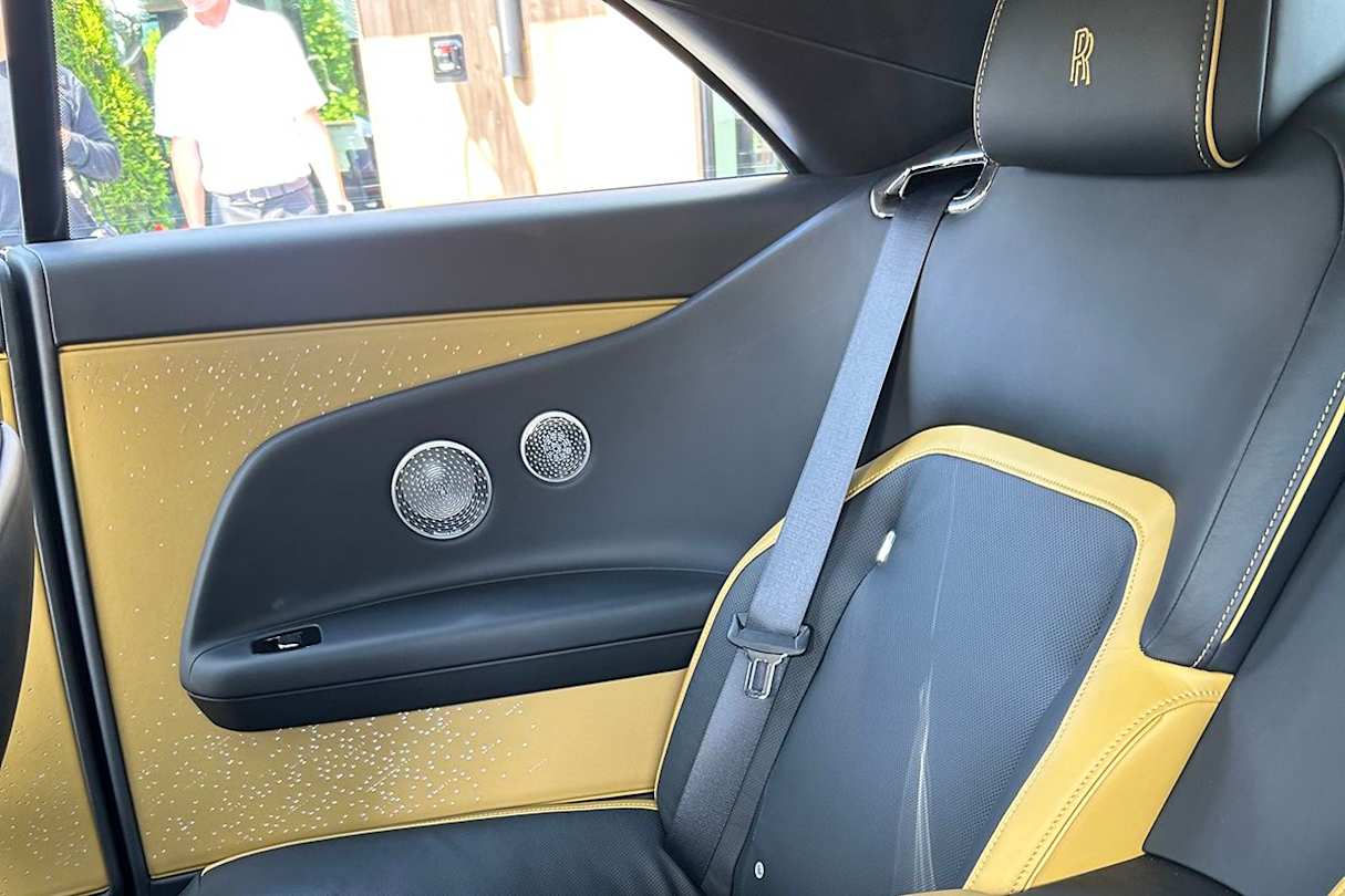 The Spectre features optic fibre cables that paint the night sky on the roof and doors. (Image: Stephen Corby)