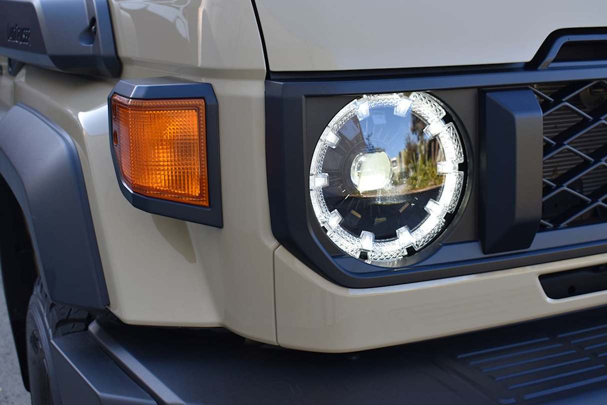 GX buyers get all the new features of the Workmate, including the redesigned front face with LED headlights and DRLs. (image: Mark Oastler)