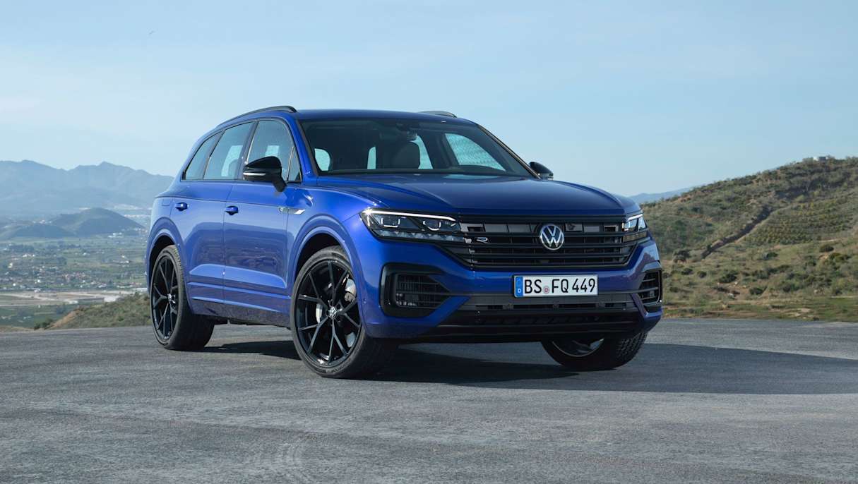 The plug-in hybrid VW Touareg is the brand's performance flagship.