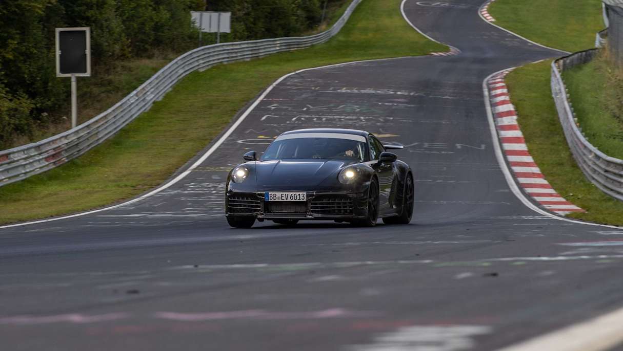 The 911 hybrid was quicker around the Nurburgring than the petrol version.