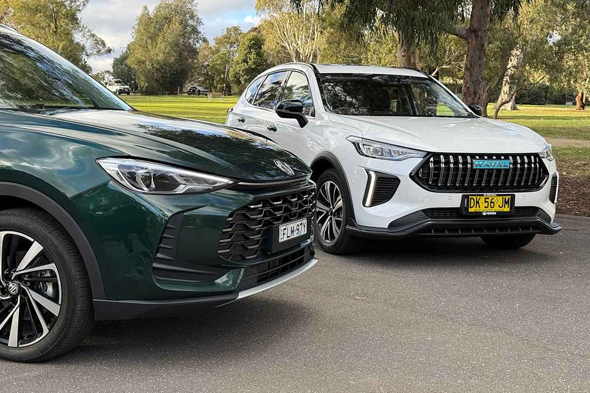 2026 MG ZS Essence Hybrid+ and GWM Haval Jolion Ultra Hybrid (Image: Tim Nicholson)