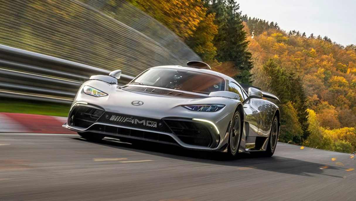 The new record by the AMG is more than 20 secs faster than Niki Lauda managed in F1 back in 1975