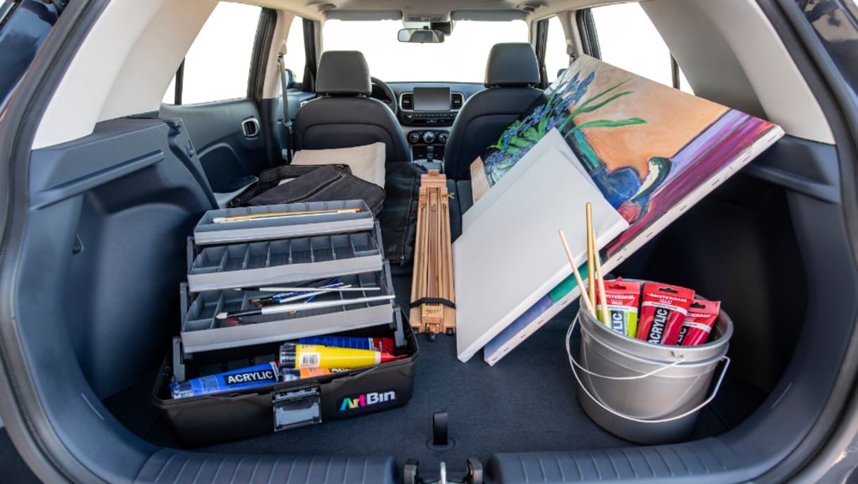 With the rear seats down, boot space is rated at 903 litres.