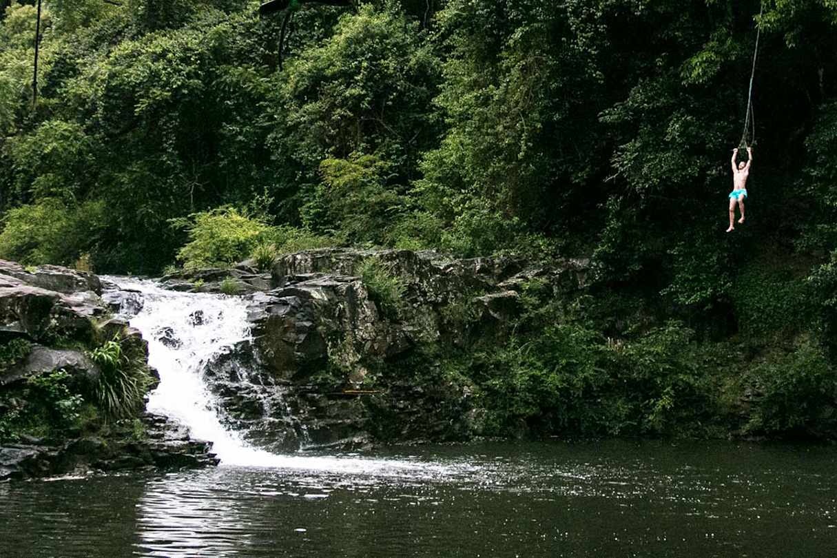 The water is always refreshing and there is a rope swing if you are feeling a little adventurous.
