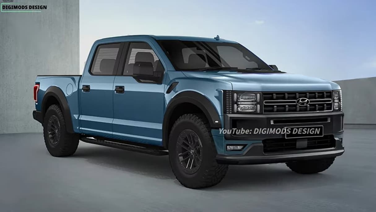 Hyundai ute render (Image: DIGIMODS Design)