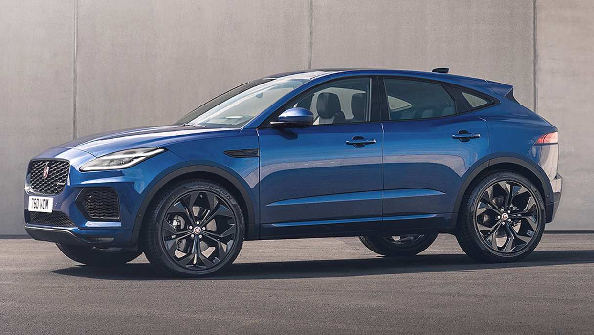 Distinguishing the top-spec E-Pace 300 Sport is 20-inch Satin Dark Grey alloy wheels.