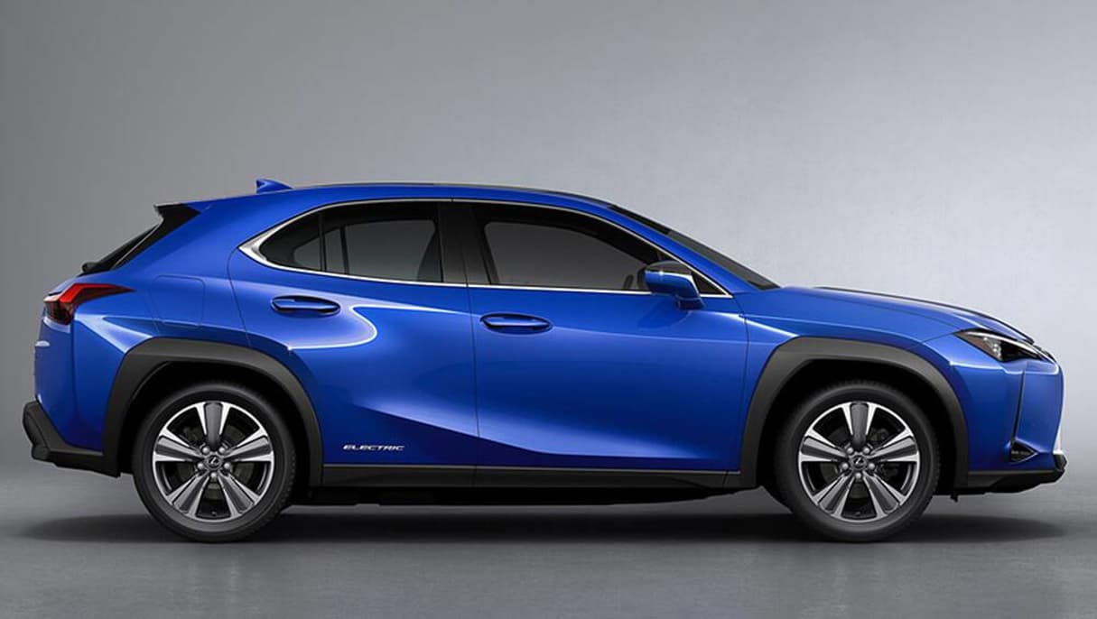 The electric vehicle rides 20mm lower than the standard UX variants.
