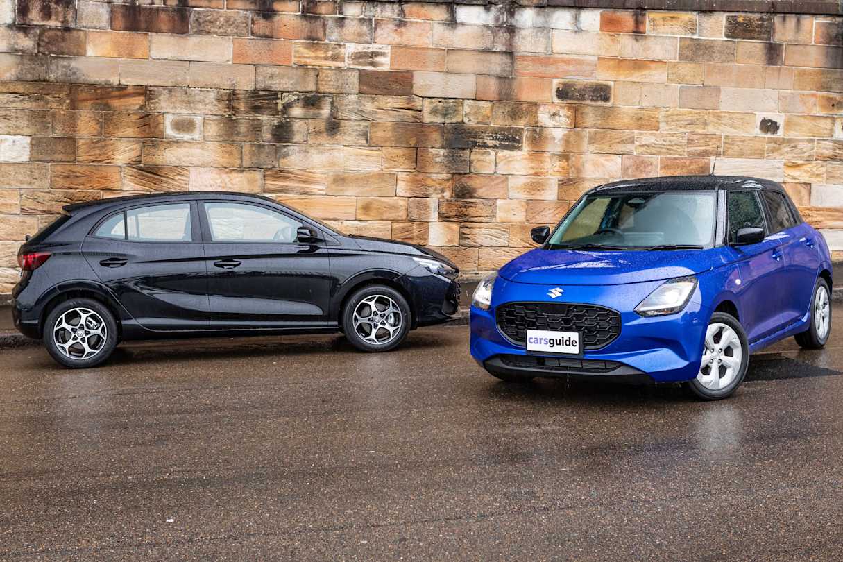 2025 MG3 Hybrid+ Excite vs Suzuki Swift Hybrid Plus auto (image: Same Rawlings)