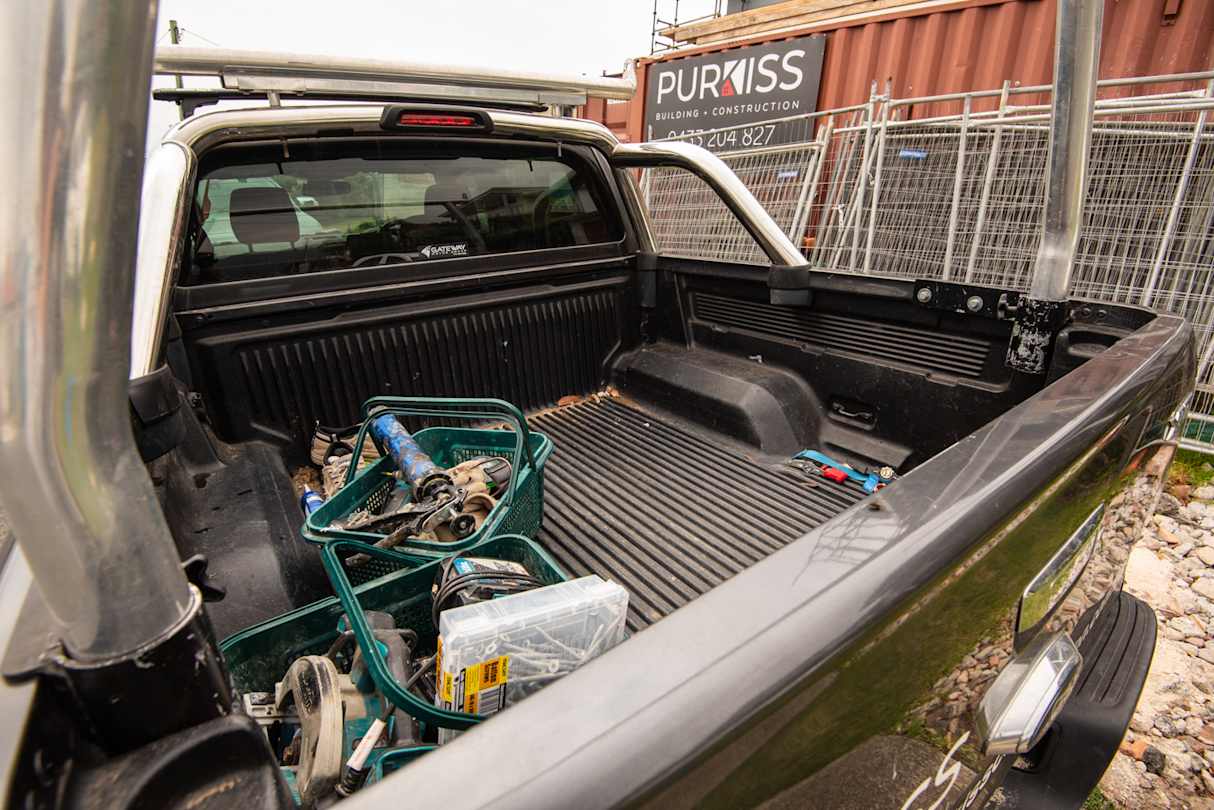 The Ranger's tray gets a solid workout every day as it's loaded with tools and equipment.(image credit: Brendan Batty)