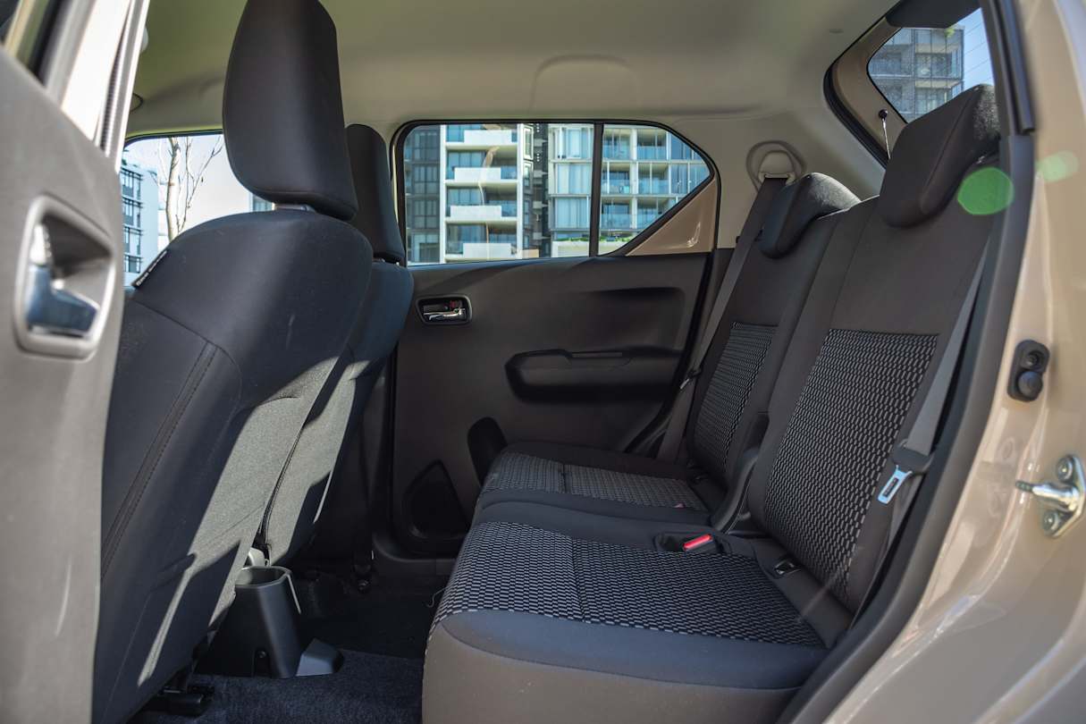 The seats are clad in a pretty basic synthetic material and have next to no contouring.