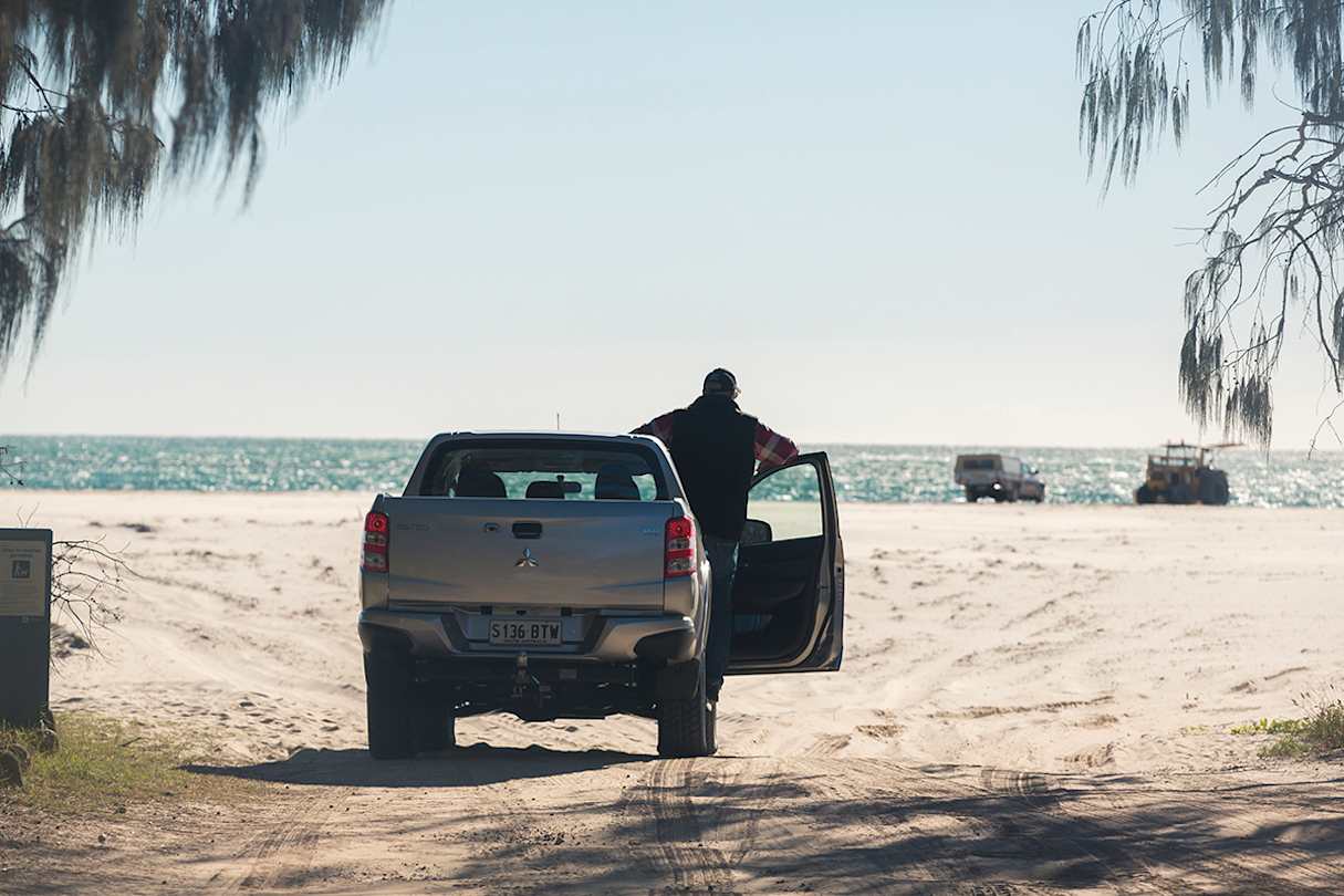 Flinders Beach, even with about three hours to high tide, is an easy run.