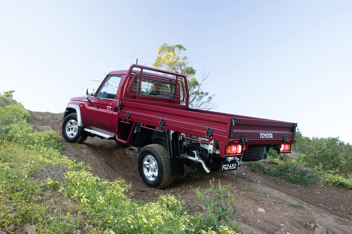 Use first gear low-range – or the closest equivalent in your 4WD – when you need maximum traction. (Image: Toyota Australia)