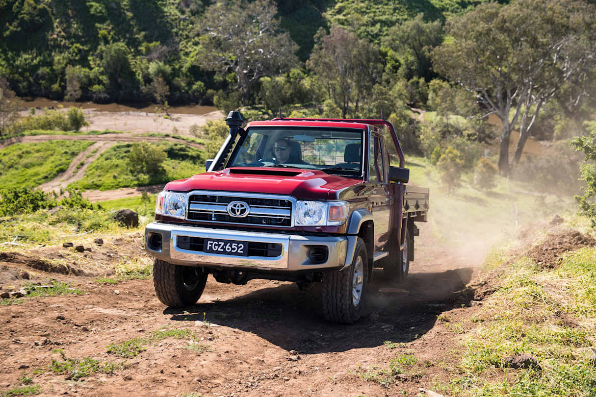 Clear the way of any obvious obstructions that might scrape your vehicle&#039;s underbody, damage any exposed components, hinder your progress or present a risk of other damage. (Image: Toyota Australia)