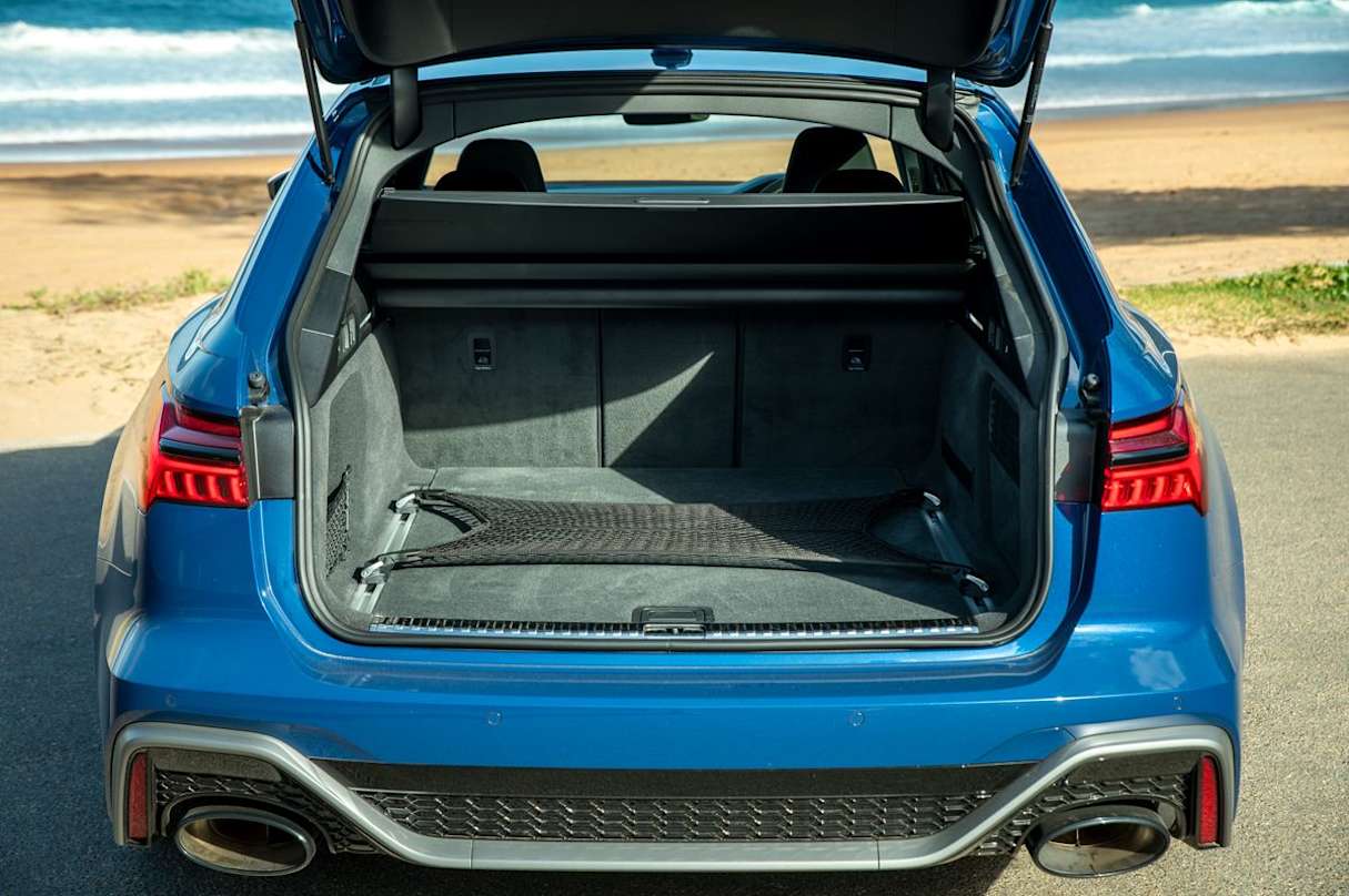 The RS6's boot is fairly large at 548 litres. (Image: Tom White)