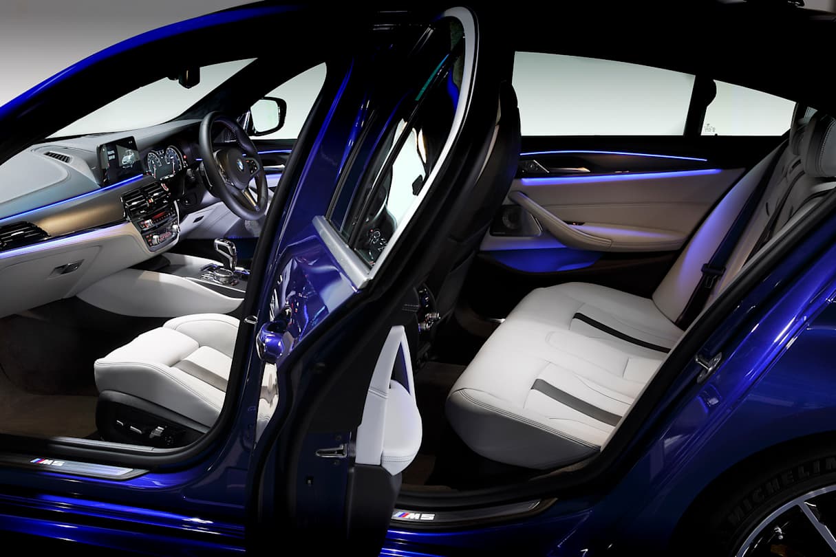 The M5 continues to offer decent seating for five adults.