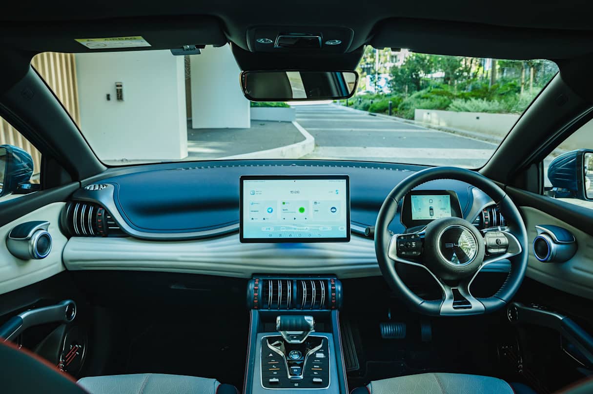 The interior of the Atto 3 is best described as wacky. (image credit: Tom White)