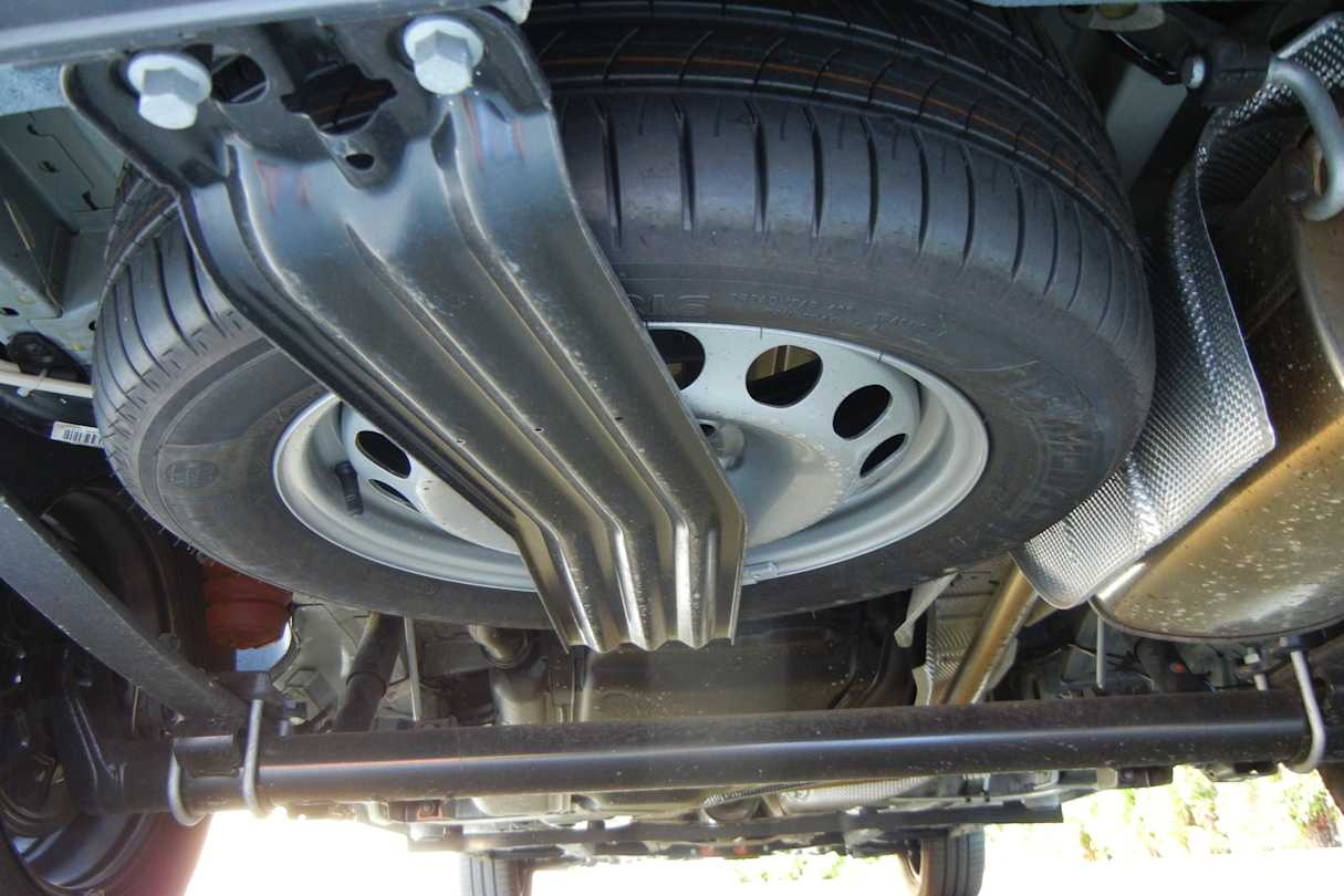 Thankfully it comes with a 16-inch full-size spare.