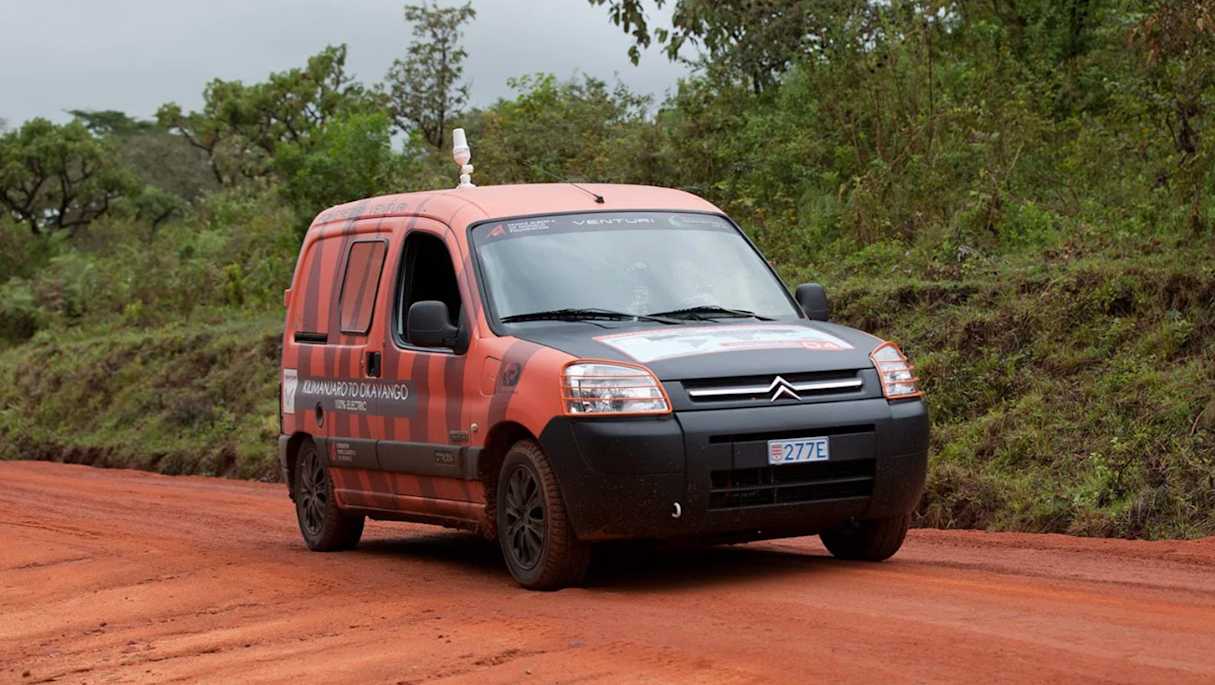 The experimental Citroen Berlingo 'powered by Venturi' uses a sodium-nickel chloride battery.