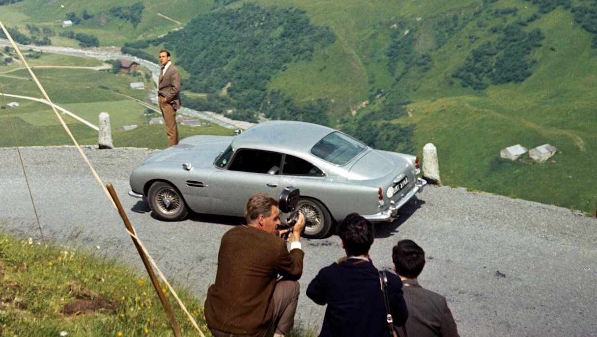 The original 1964 car as it appeared on-set in &#039;Goldfinger&#039;.